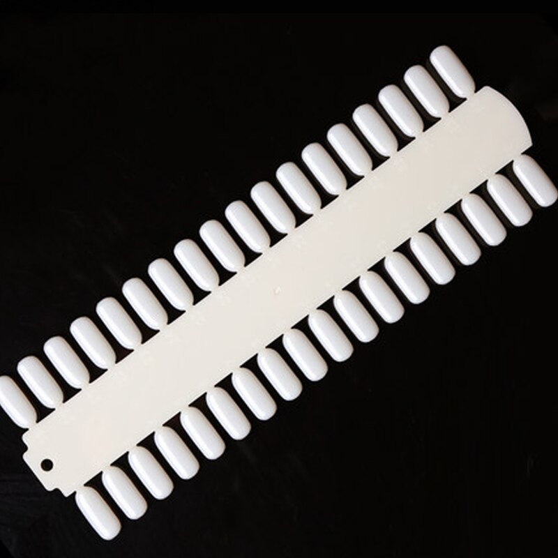 1 Pcs 36 Tips Nagels Praktijk Tips Display Plastic Natuur Kleuren DIY Nagels Kleur UV Gel Polish Grafiek Gel card Board Apparatuur