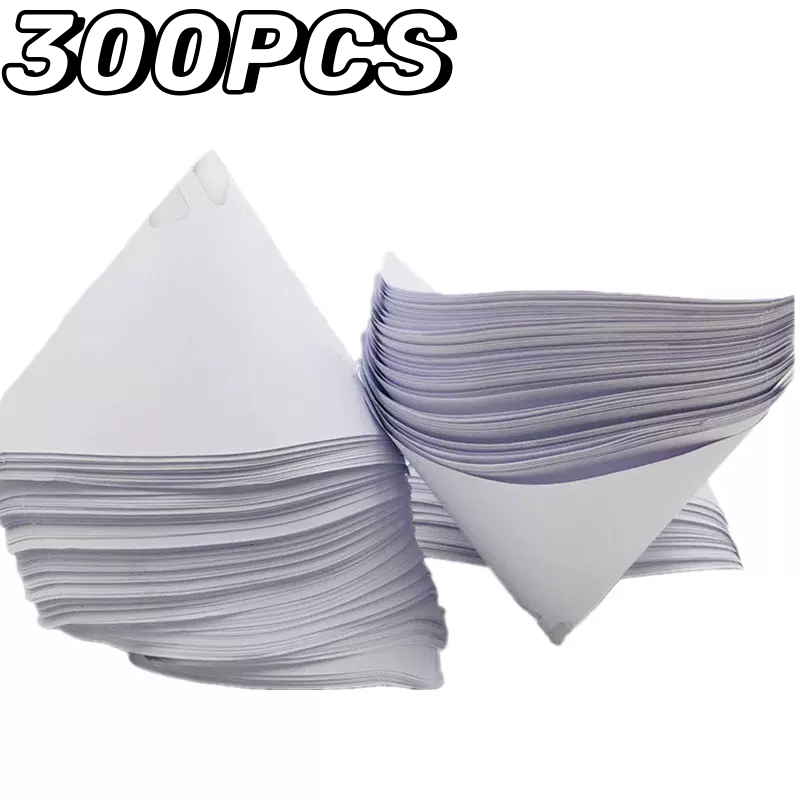 Filtro de papel descartável para carro, 300 peças, 190 malha, purificação, copo, spray de tinta, malha cônica, nylon, mícron, ferramentas de funil de papel: Default Title