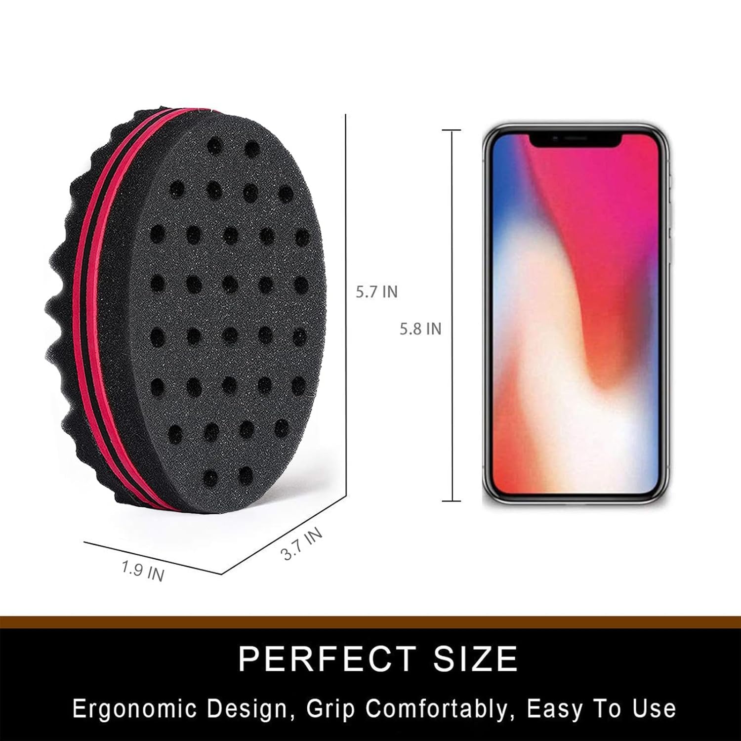 Magic Hair Sponge, Barber Hair Brush Sponge, Styling Tool For Afro Curl, Coils, Dreadlocks barbershop