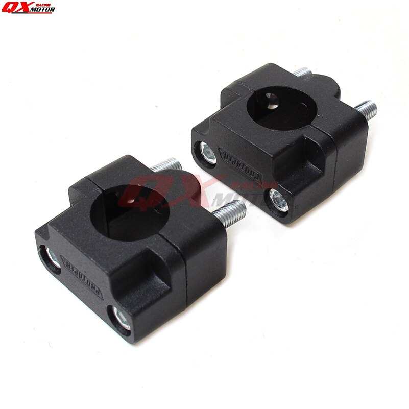 Aluminum Motorcycle Dirt Bike Handle Bar Mount Fat Bar Adapter Handlebar Mounts Riser Clamp 7/8" to 1 1/8 22mm to 28mm