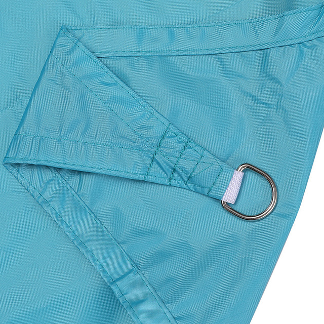 Tewango 2 mx 2 mx 2m trekantet solsejl sejl polyester vandtæt anti-uv anwings udendørs gårdhave have swimmingpool skyggenet: Himmelblå