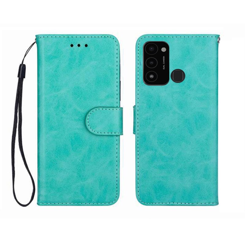 Per Tecno Spark 8C 6.6 "2022 custodia a portafoglio Spark8C custodia protettiva per telefono in pelle di alta qualità