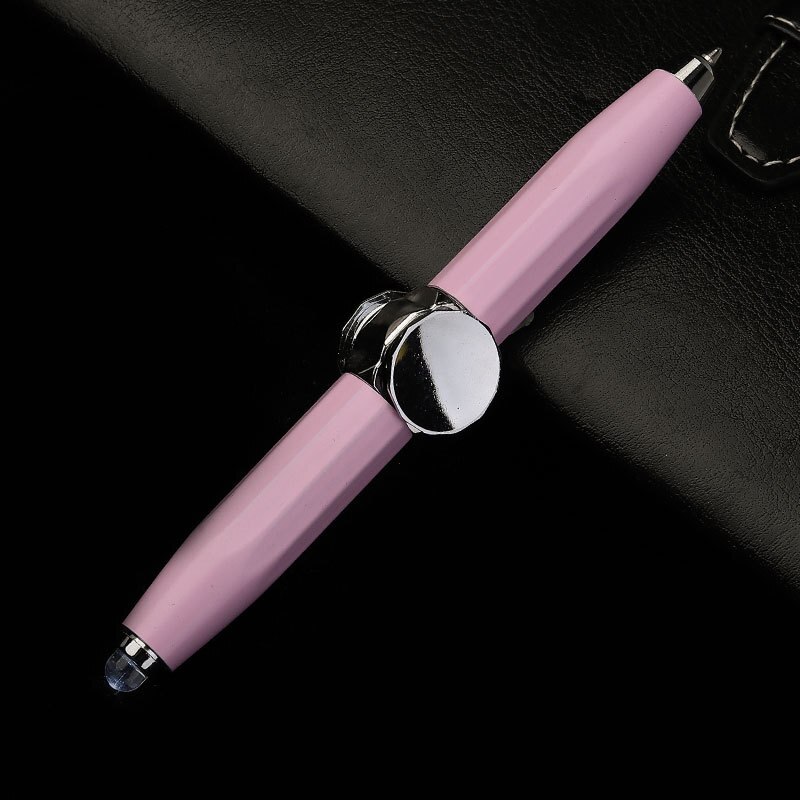 Fidget Spinner Toy kulkowe długopisy wielofunkcyjne EDC antystresowy Relief Metal Shell dzieci dorosłych Stress Relief metalowe pisanie długopisy: Purple