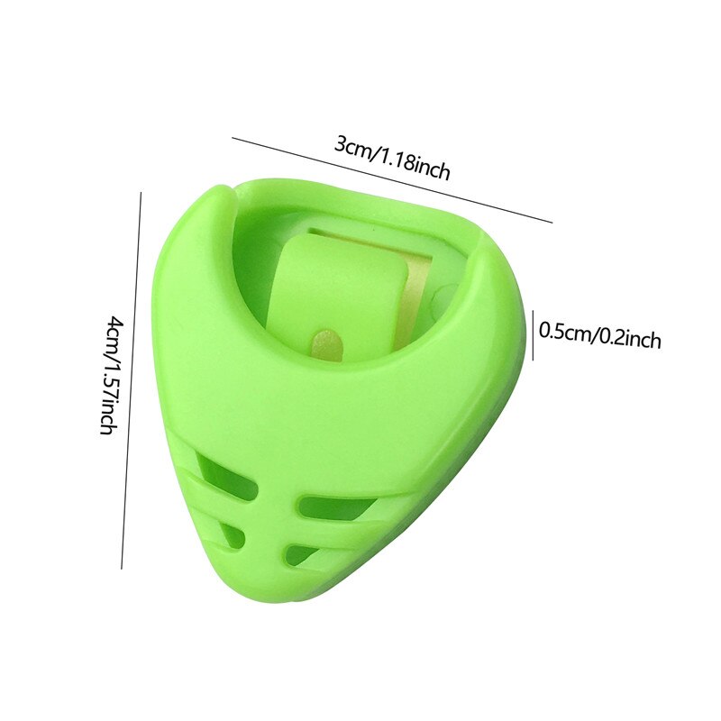 Abs caixa de picareta de guitarra pequena triângulo caixa de picareta durável titular língua bala design útil guitarra acessórios