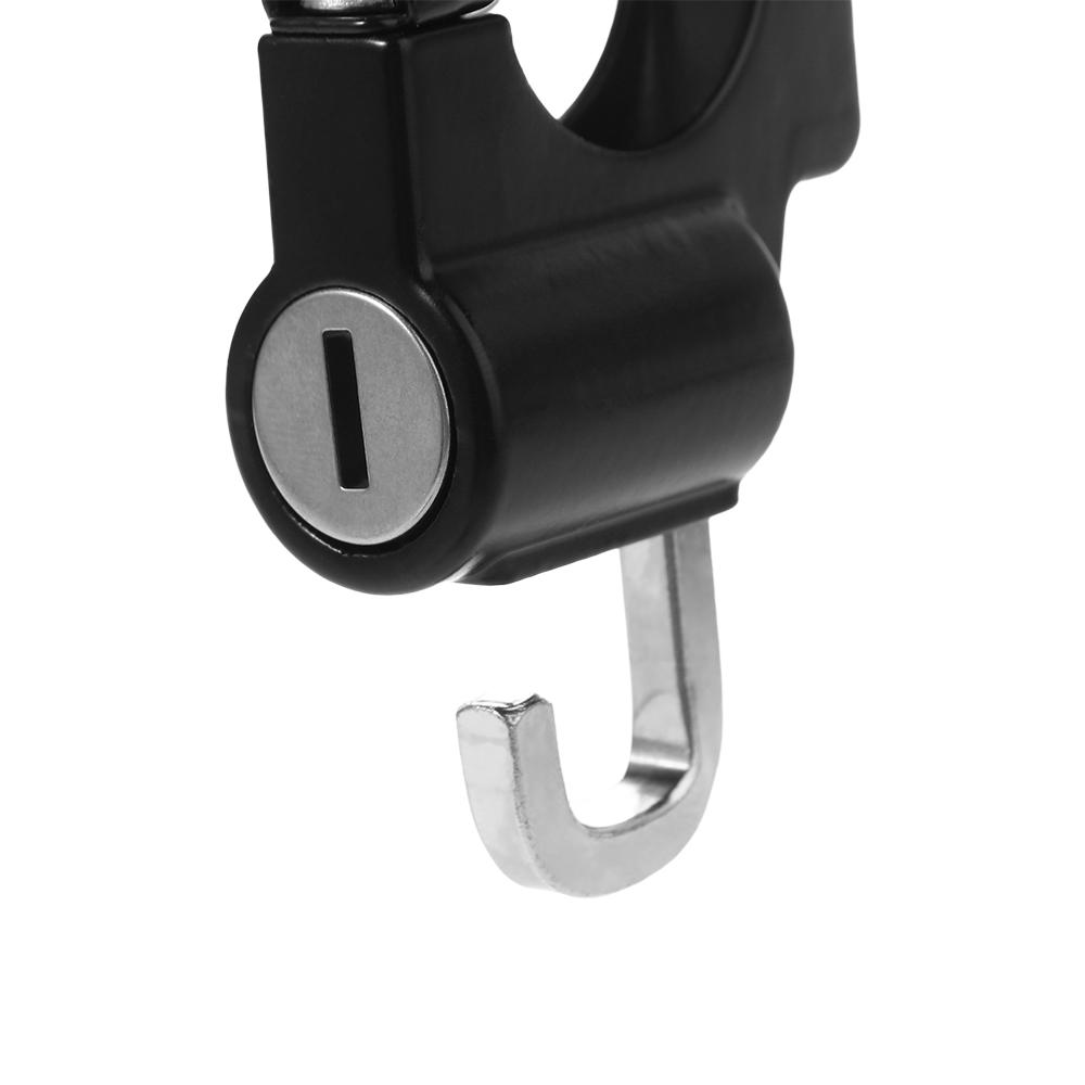 Gancio per casco con lucchetto per manubrio con lucchetto per casco da moto da 22-26 mm