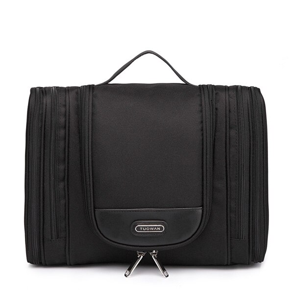 Grande esthéticienne suspendus sac cosmétique organisateur vanité maquillage cas de lavage boîte voyage nécessaire articles de toilette outils de stockage accessoire: Black