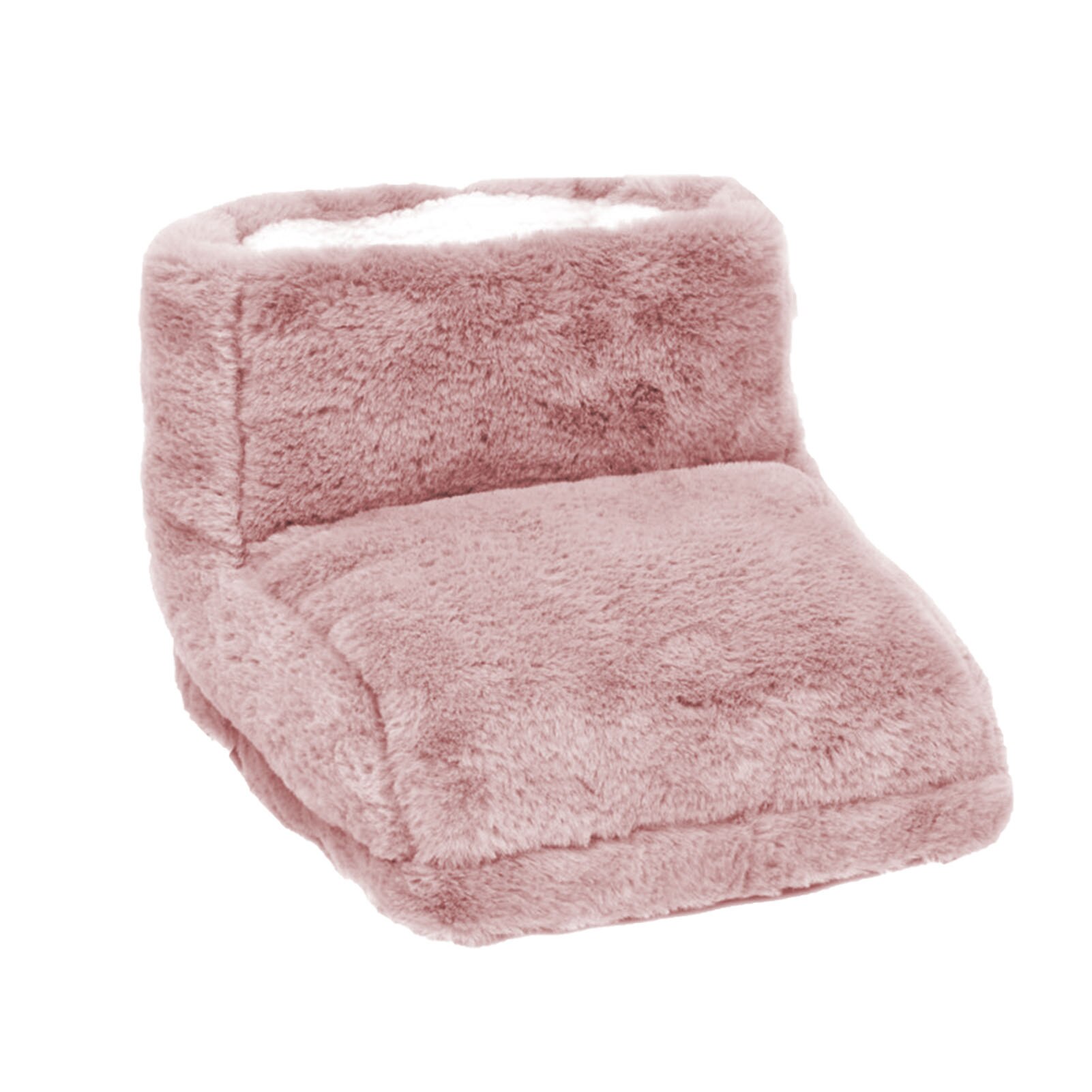 USB Electric Foot Warmer Built-in Heater Timer Function Power Saving Safe Start Warm Foot Cover Feet Heating Pad: Pink