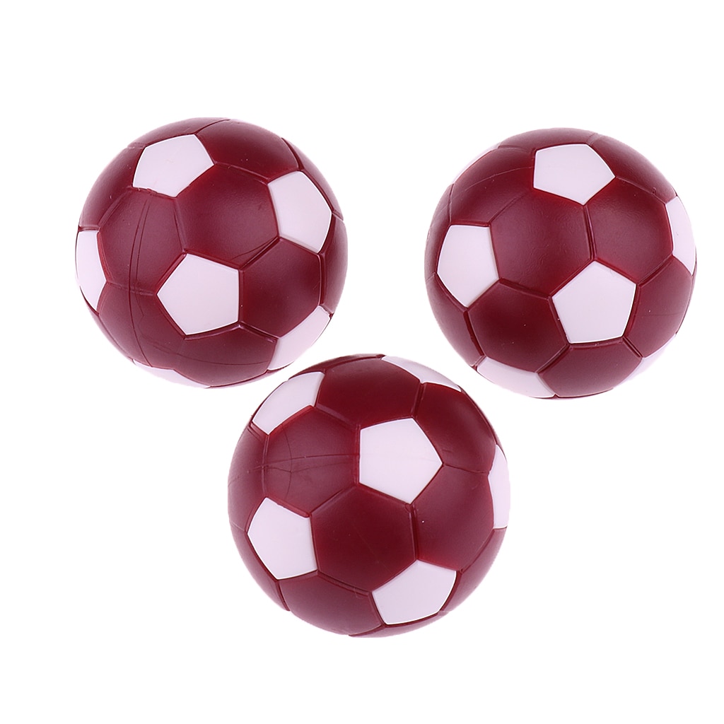 6 Pieces Foosball Table Football Round Indoor Games Plastic Soccer Balls for Foosball Machine Fussball Sport 36mm