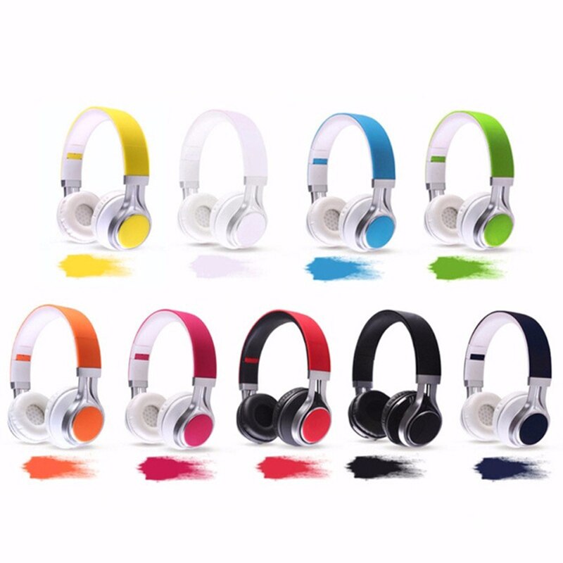 Luxury Headband Wired Big Headphones with Mic Portable Foldable On-Ear Headset with Microphone for Phones xiaomi PC Girls Kids