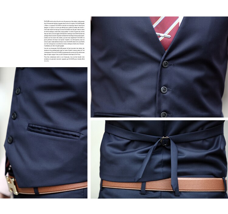 Mens suit vest Slim fit waistcoat black navy vest chalecos chaleco hombre traje mens dress waistcoats button vest formal