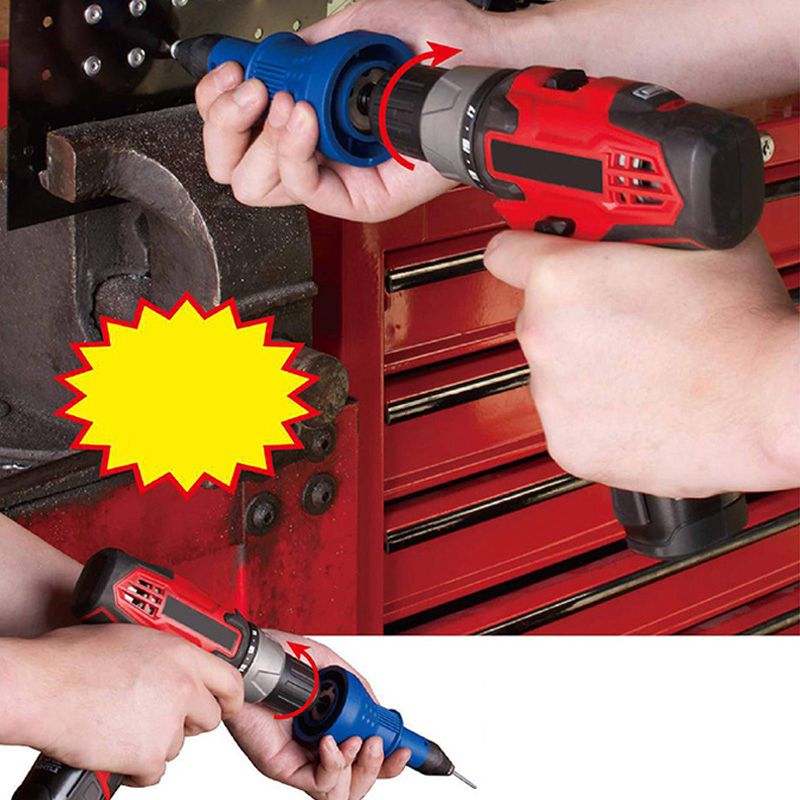 Electric Rivet Nut-Gun Riveting Tool Cordless Riveting Drill Adaptor Insert nut tool Multifunction Nail-Gun Auto Rivet