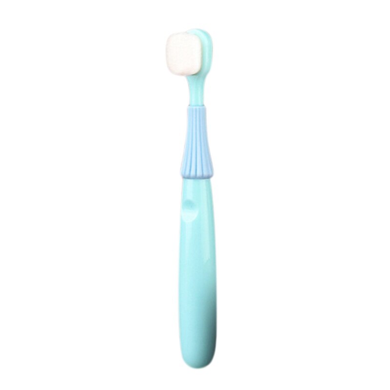 Cepillo de dientes pequeño con forma de paraguas para niños, de pelo suave cepillo de dientes, color azul y rosa, 1-2-3 años