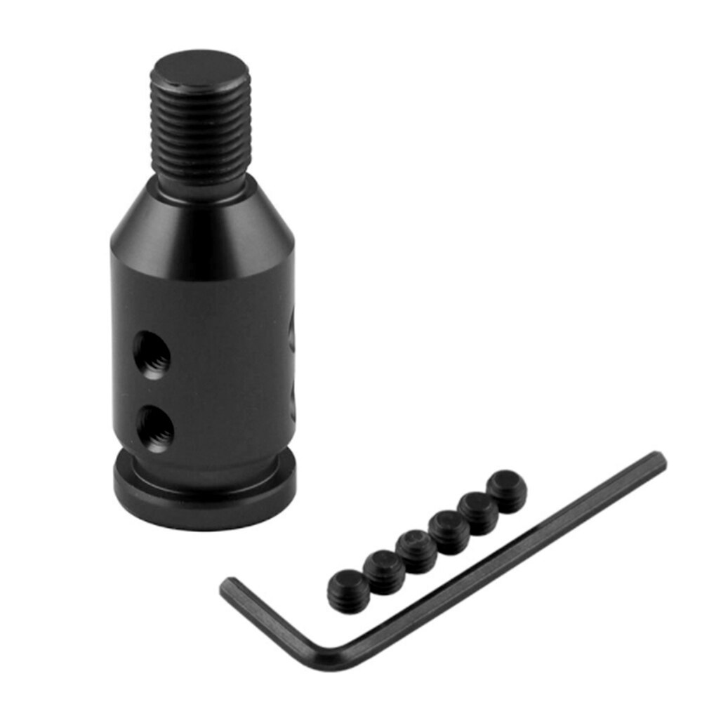 Universal Aluminum Shift Knob Adapter for Non Threaded Shifters Automotive Gear Shifter Thread Converter Gear Lever Adapter