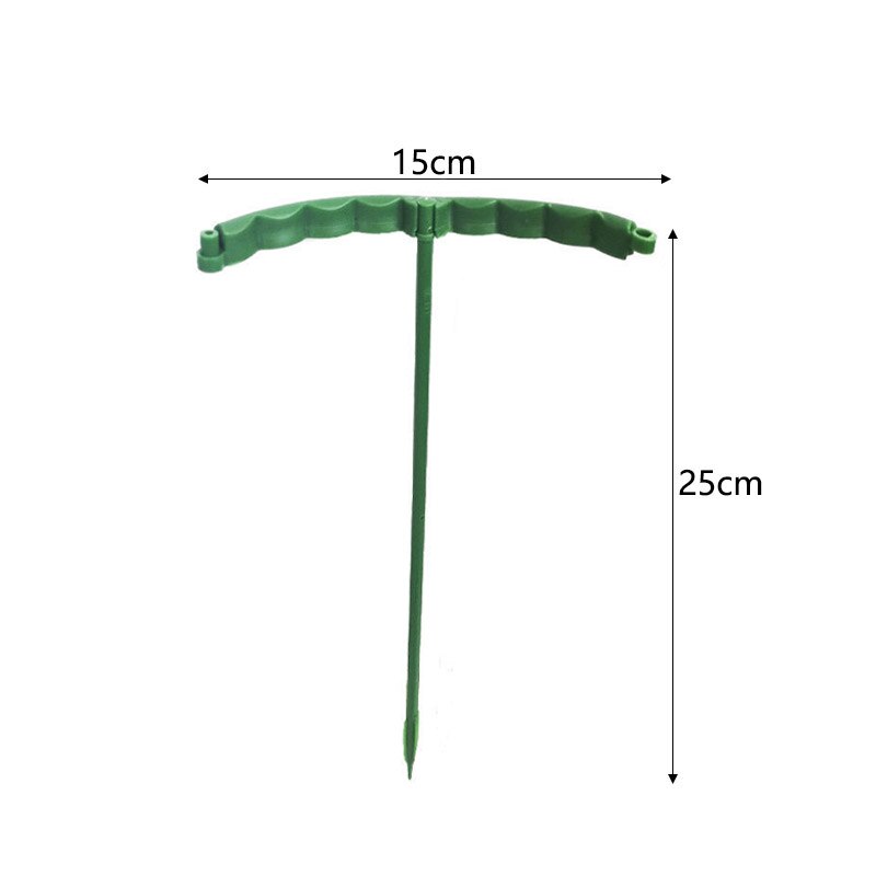 6pc plast plante støtte stabel stativ til blomster halvcirkel drivhus arrangement fastgørelse stang holder frugthave have bonsai værktøj: L 2pc