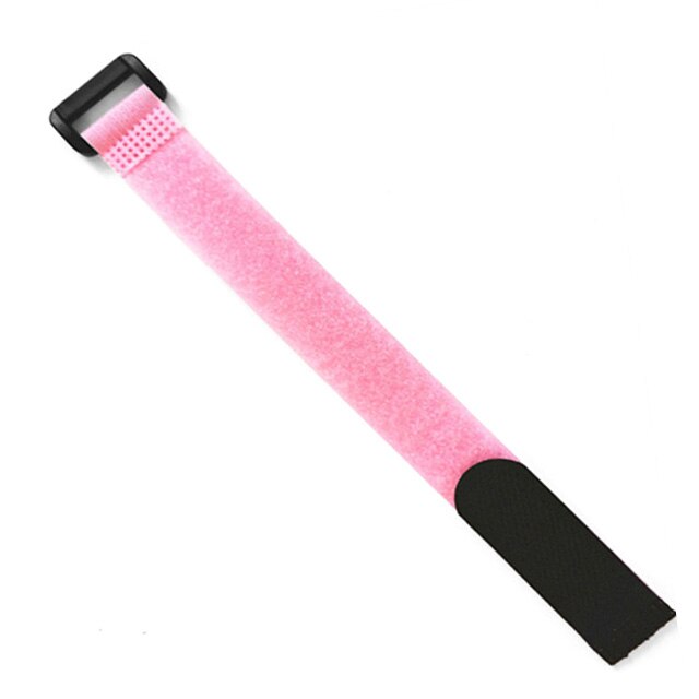 10 stk / mye 2cm * 40cm nylon revers spenne borrelås magisk krok løkke feste kabelbånd borrelås rem klebrig linje etterbehandling: Rosa