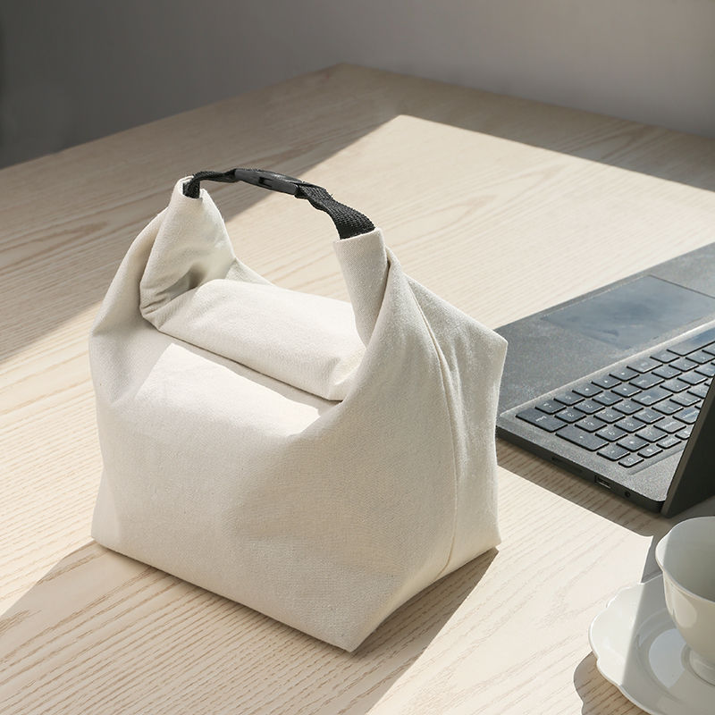 canvas Insulated Lunch Bag for student Lunch Tote Bags reusable Large Capacity Reusable Insulated bags for Work Picnic Travel