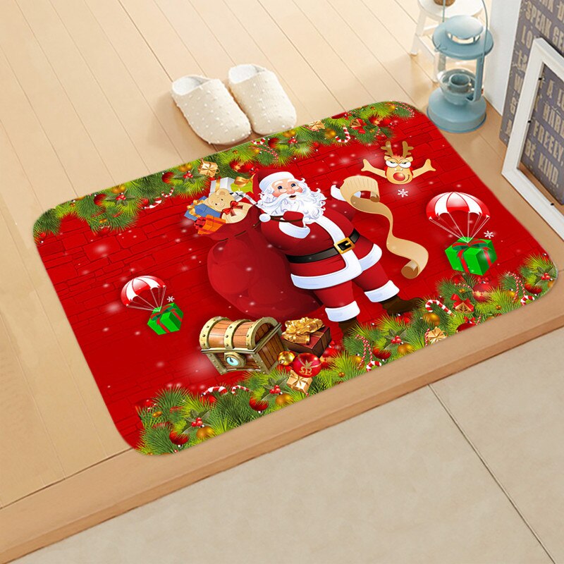 noël tapis extérieur tapis paillasson Santa ornement noël décoration pour la maison noël Navidad déco Noel nouvel an: 13