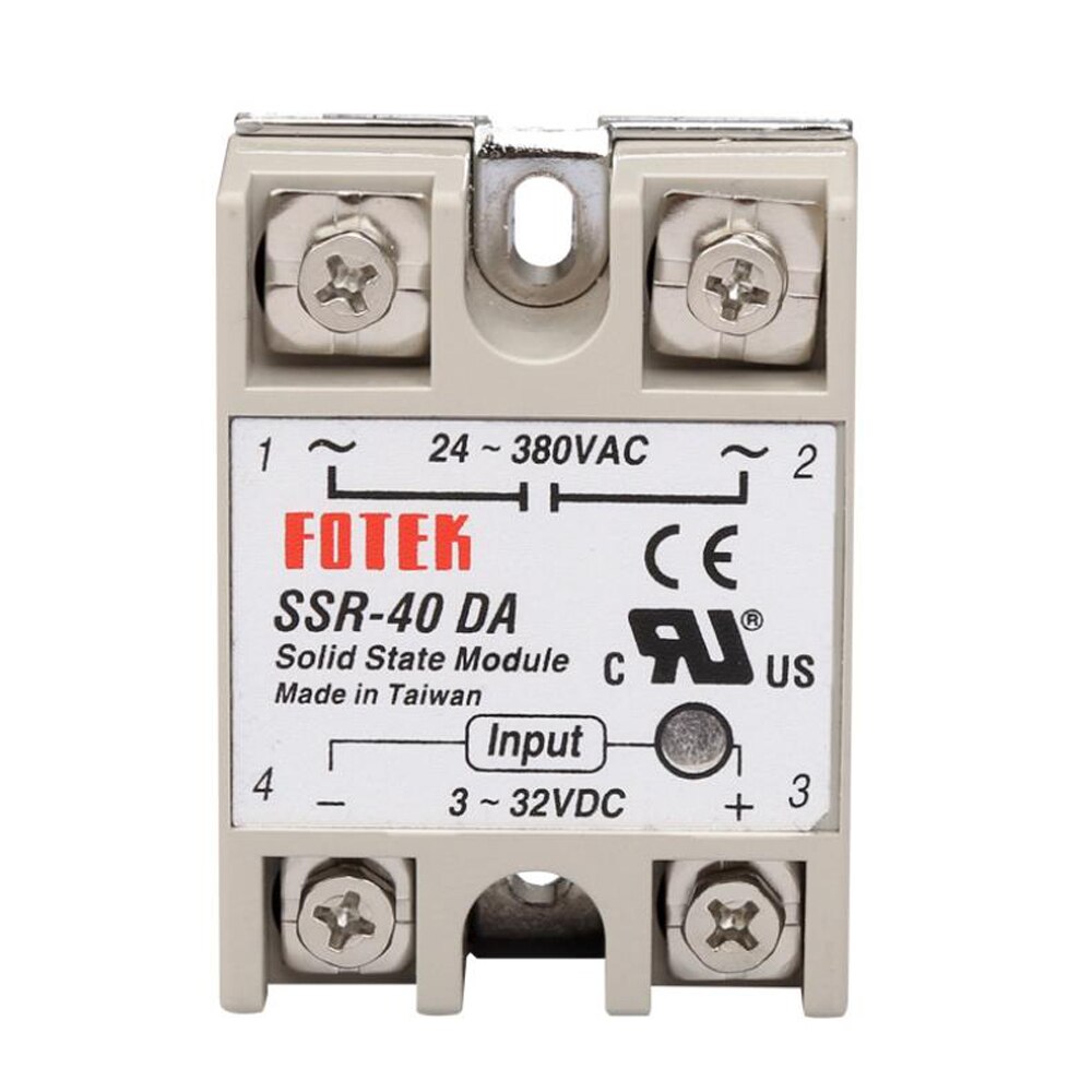 SSR40DA SSR-40DA Manufacturer 40A ssr relay,input 3-32VDC output 24-380VAC DC Control AC Power