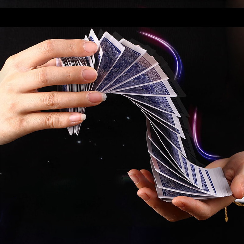 1Set Magic Electric Deck(connection By Invisible Thread) Of Cards Prank Trick Prop Gag Poker Acrobatics Waterfall Card Props