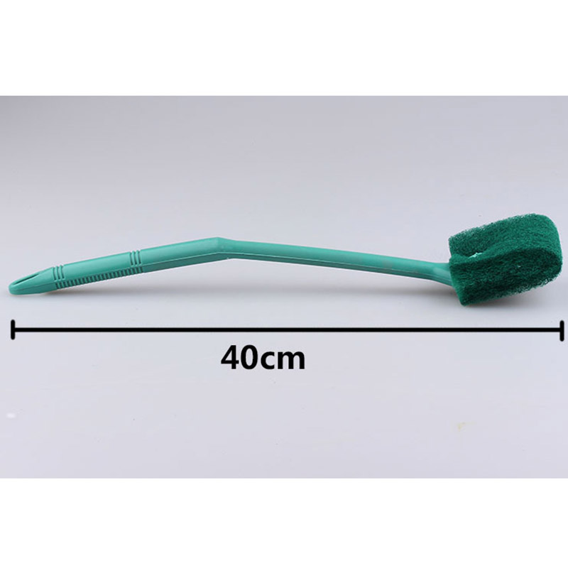 Aquarium Reinigingsborstel Tool Verwijder Algen Glazen Aquarium Schraper Spons Cleaner: 40cm Green