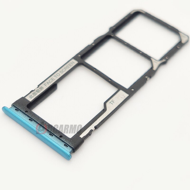 Aocarmo Sim Tray Holder For Xiaomi Redmi Note 9 Pro Note9 9S 9 9A 5G SIM Card Tray Slot Holder Adapter Socket