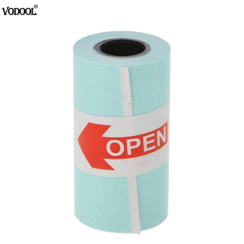 Papel térmico para impressão de fotos, 3 rolos, fax, impressão, papel adesivo, foto para mini impressora de bolso, paperang 57mm
