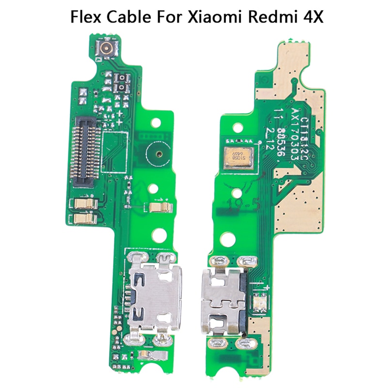 Porta USB di Ricarica Spina Del Bacino di Carico Del Connettore Martinetti Bordo Cavo Della Flessione Con Microfono Per Xiaomi Redmi 4X