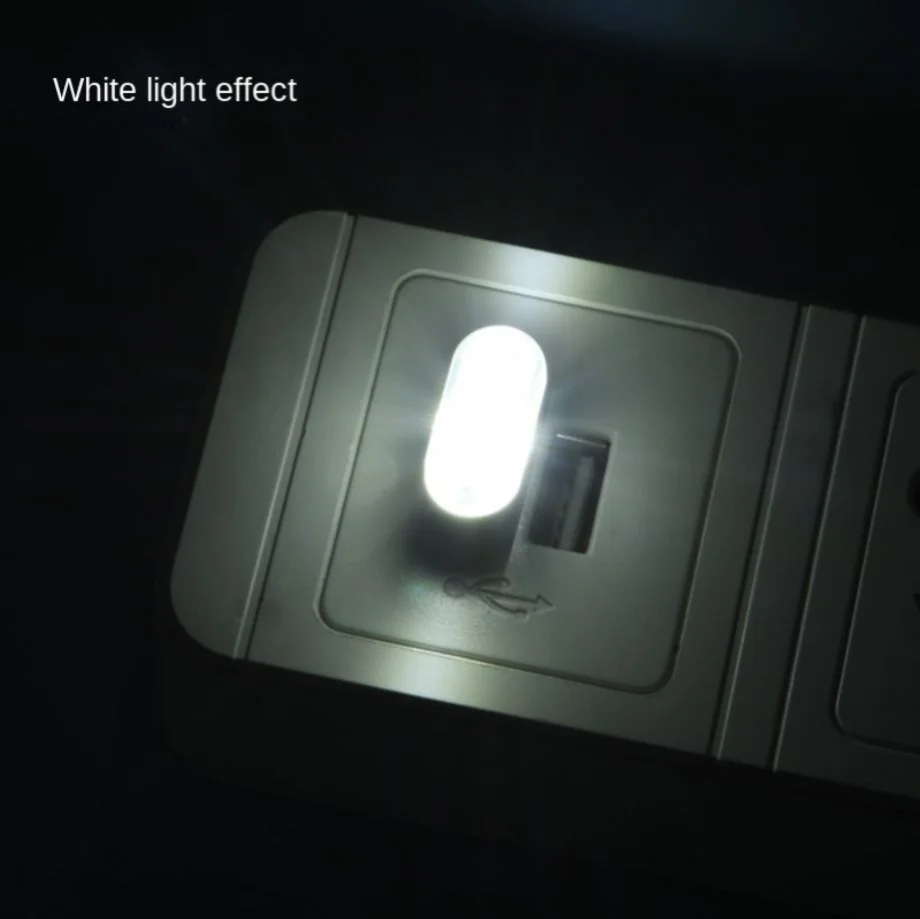 Mini lampe décorative au néon pour intérieur de voiture, USB, lumières LED, éclairage de secours, PC universel, portable, Plug and Play: Bleu