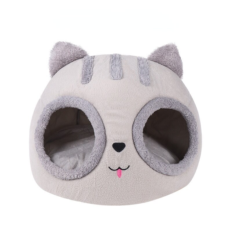 Cama cómoda para mascotas, cesta con alfombrilla pequeña para dormir profundamente en invierno, productos para casa de gatos, tienda de campaña para mascotas, cueva acogedora, camas para gatos para interiores, 2022