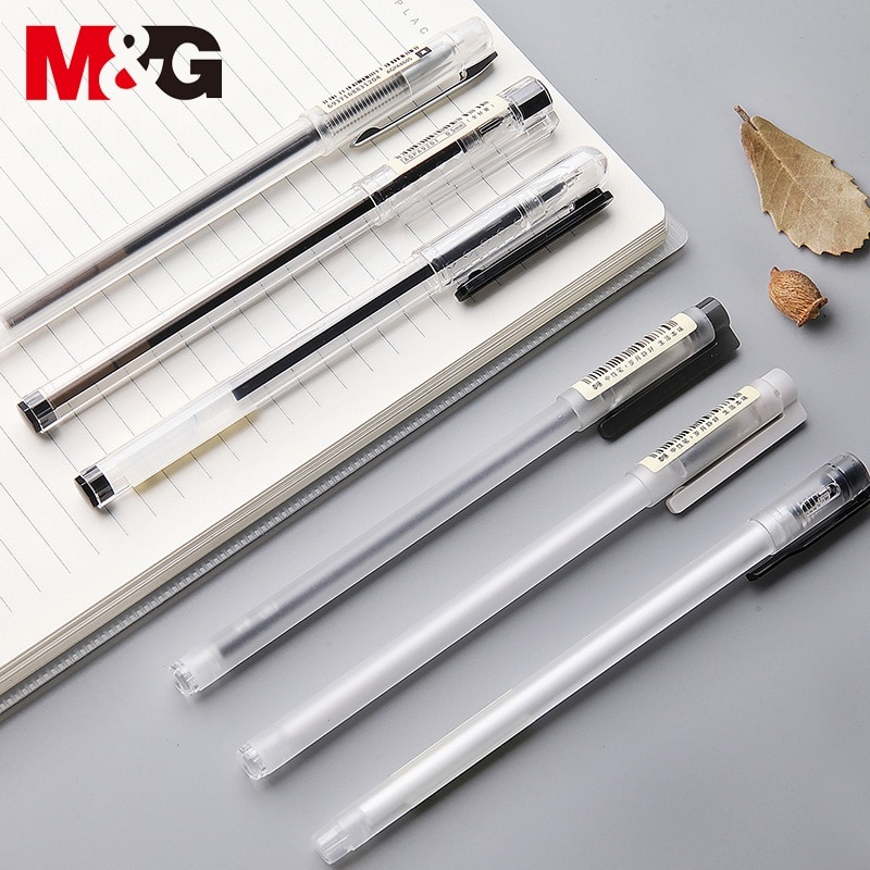 M & G Einfache Nette Muji Stil Gel Kuli-einstellen 0,35 0,38 0,5mm Tinte Schwarz Gel Stifte für Büro schule Liefert Japanische Schreibwaren gelpen