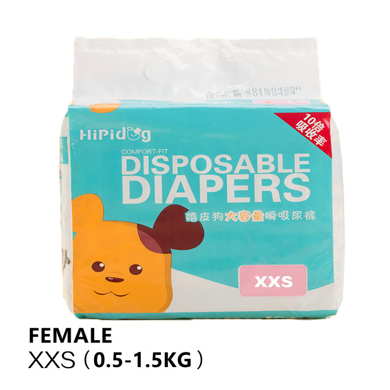 Super Absorptie Fysiologische Broek Hond Luiers Voor Honden Huisdier Vrouwelijke Hond Wegwerp Lekvrije Luiers Puppy Dierbenodigdheden Puppy: FEMALE XXS0.5-1.5KG