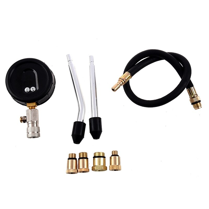 Petrol Engine Compression Tester Test Tool Set Kit Gauge Car Valve Motorcycle