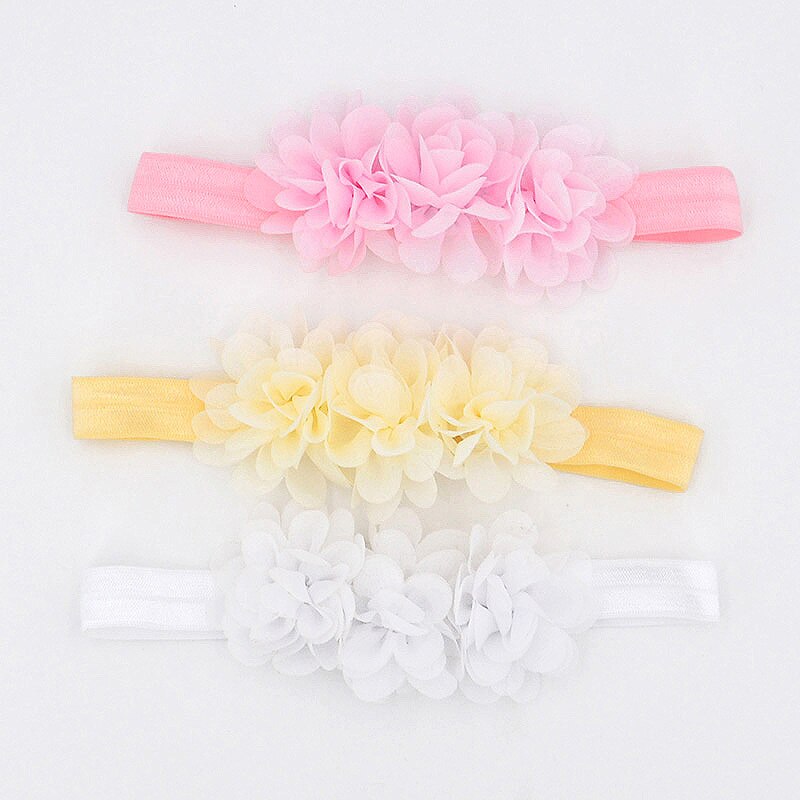 1 Stck Chiffon Blume Haarband Für Mädchen Neugeborenen Fotografie Headwears Stirnbänder Für Haar Baby Haar Zubehör