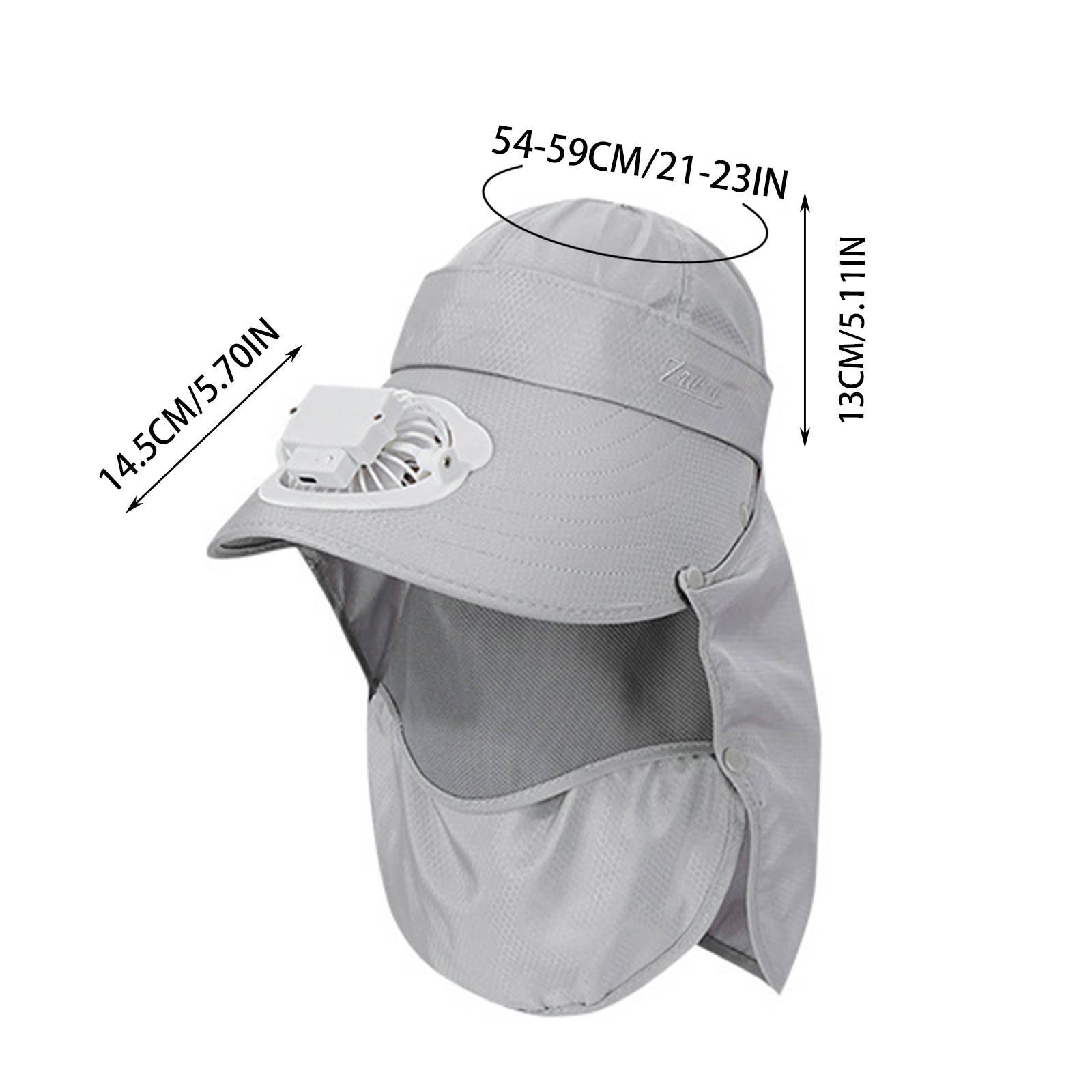 Kapelusz z wentylatorem ładowanym solarnie, robić pracy na zewnątrz, kapelusz przeciwsłoneczny, kapelusz robić zbioru owoców, kapelusz robić ogrodu herbacianego, ochrona, szklarnia, odpinany kapelusz wędkarski