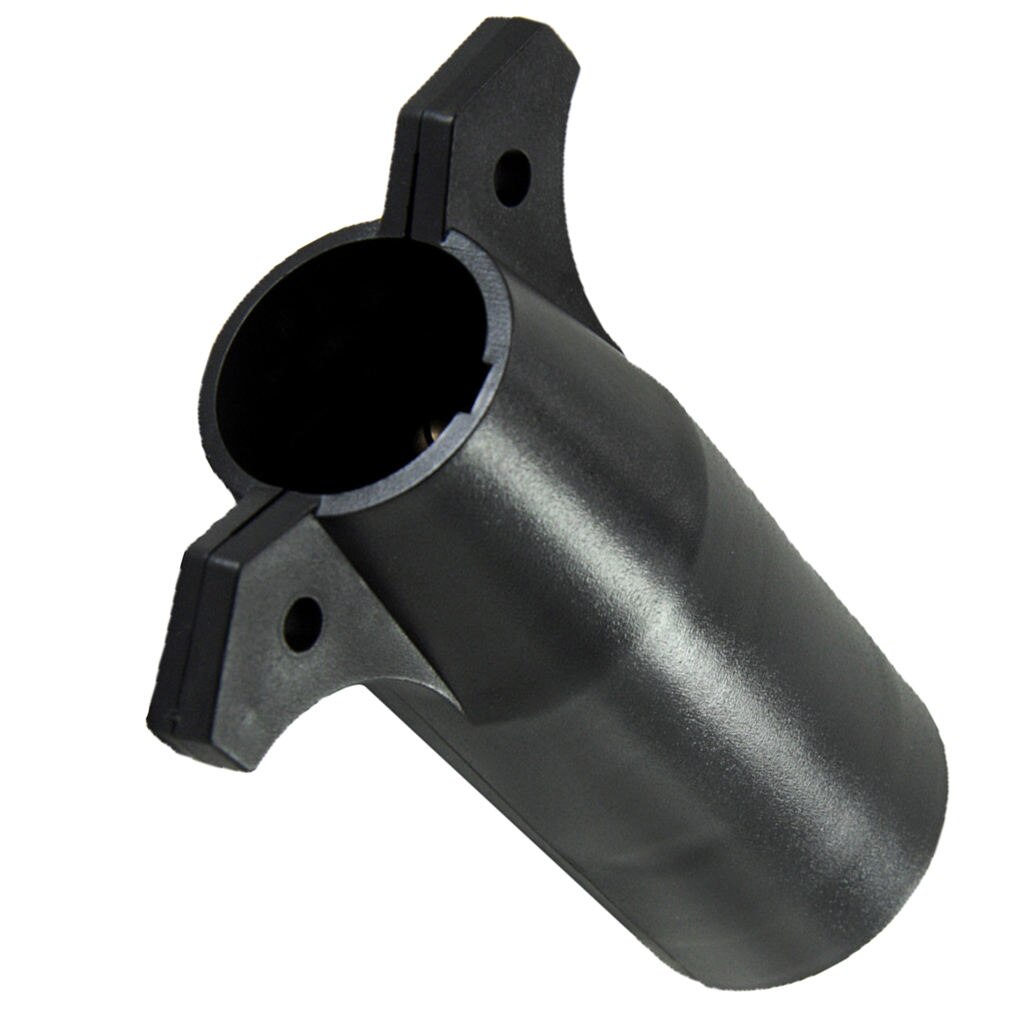 7 Pin Blade To 6 Pin Round Trailer RV Light Connector Adapter Plug Converter