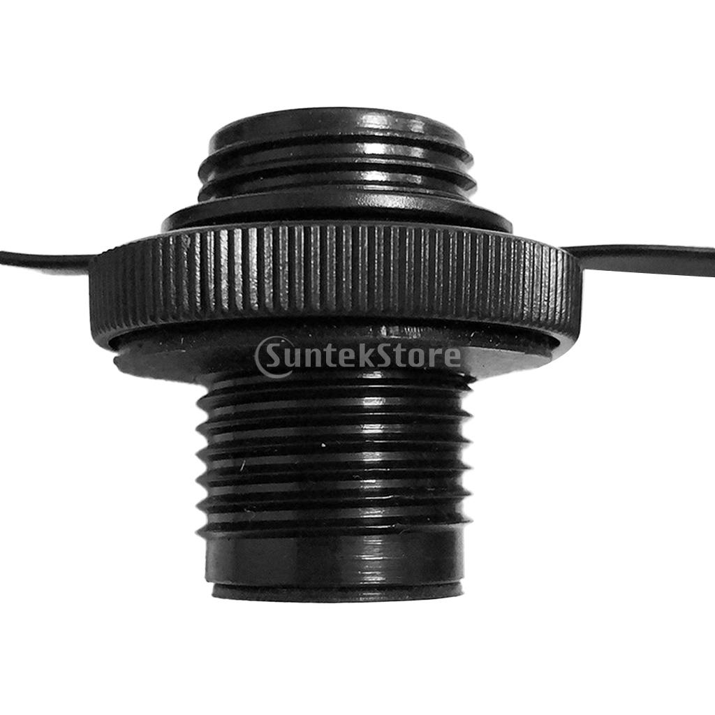 1Pair Screw Air Valve CapsDurable Plastic Safety Air Valve Nozzle for Inflatable Boat Rubber Kayak Tender Raft Mattress Airbed