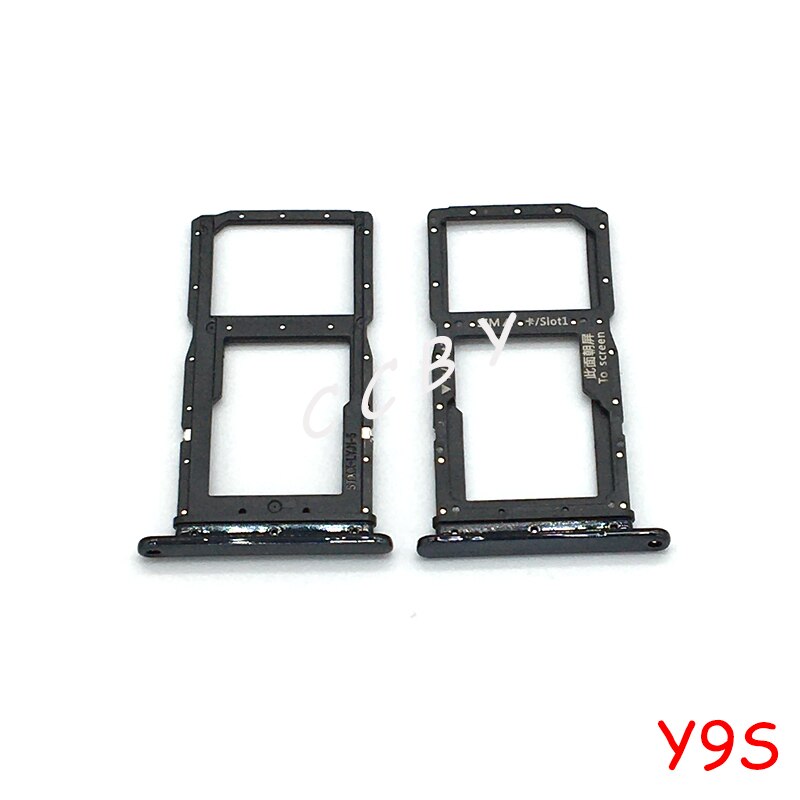 10Pcs Sim Card Tray Voor Huawei Y9S Sim Card Tray Slot Houder Vervanging Deel