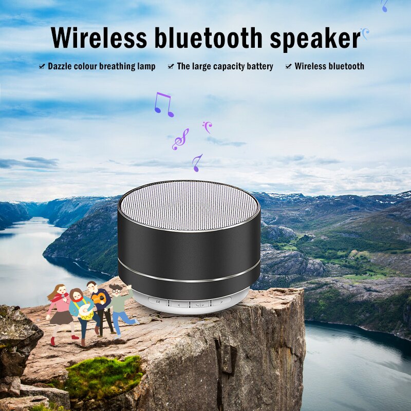 Draadloze Bluetooth Speaker Geheugenkaart Speaker Draagbare Subwoofer Mini Stereo Speaker Voor Outdoor Straat Indoor Universele