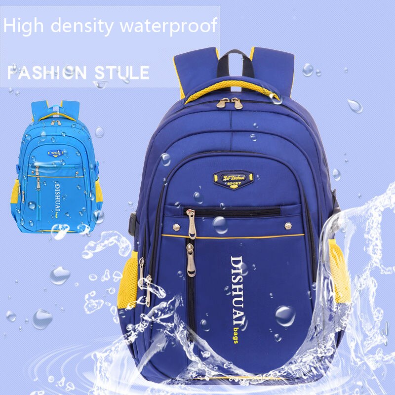 Kinder Schule Taschen für Jungen Kinder Schul Mädchen Wasserdicht Wear-resistant Ultra-licht Nylon Grundschule Rucksack Kind