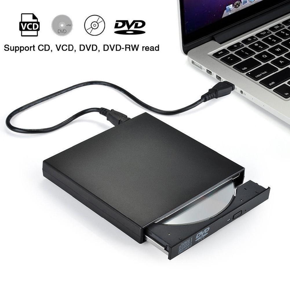 Nueva Unidad óptica externa USB 2,0 DVD Combo DVD ROM Player CD-RW grabador de quemador Plug and Play para Macbook Laptop PC de escritorio