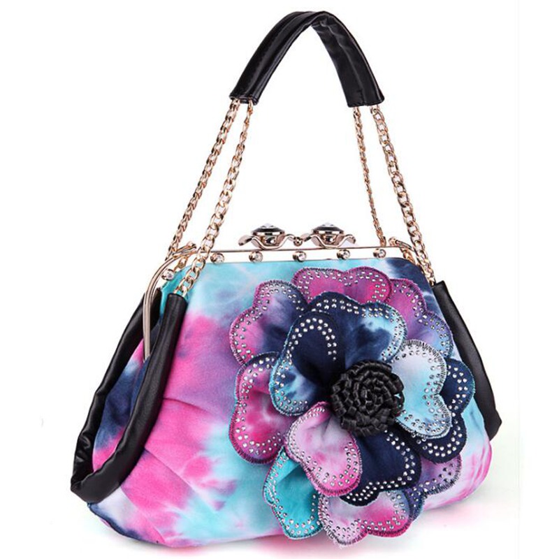 neue Frauen Handtasche Bunte Blume frauen Tote Frauen Messenger Taschen Damen Schulter Tasche Bolsas LB867