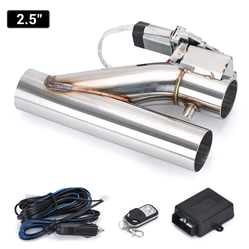LZONE – Valve d'échappement électrique universelle 2.5 "/3", en acier inoxydable, avec télécommande sans fil JR-CT93: CT93-25