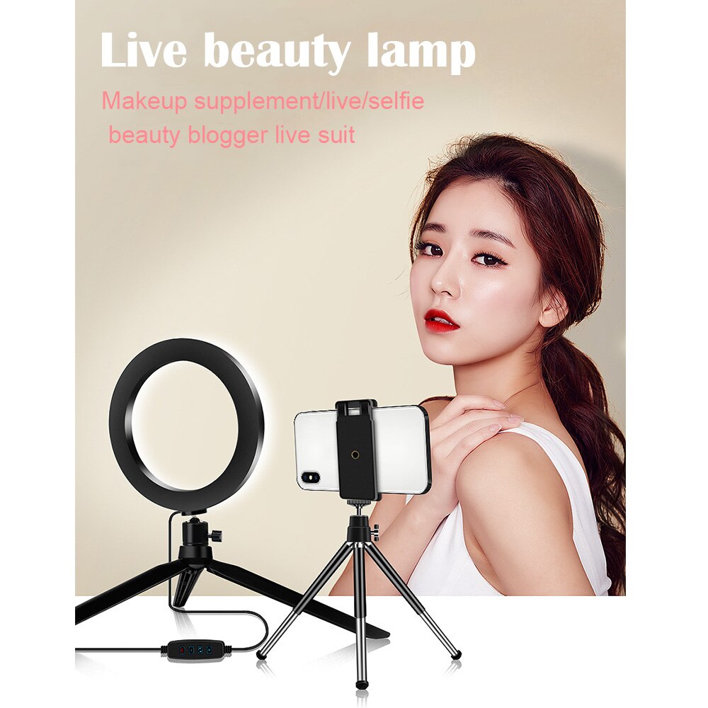 16cm/26cm dimbare led-ringlampen voor fotografische verlichting, invullicht voor fotostudio, telefoon, video, beauty, make-up, camera