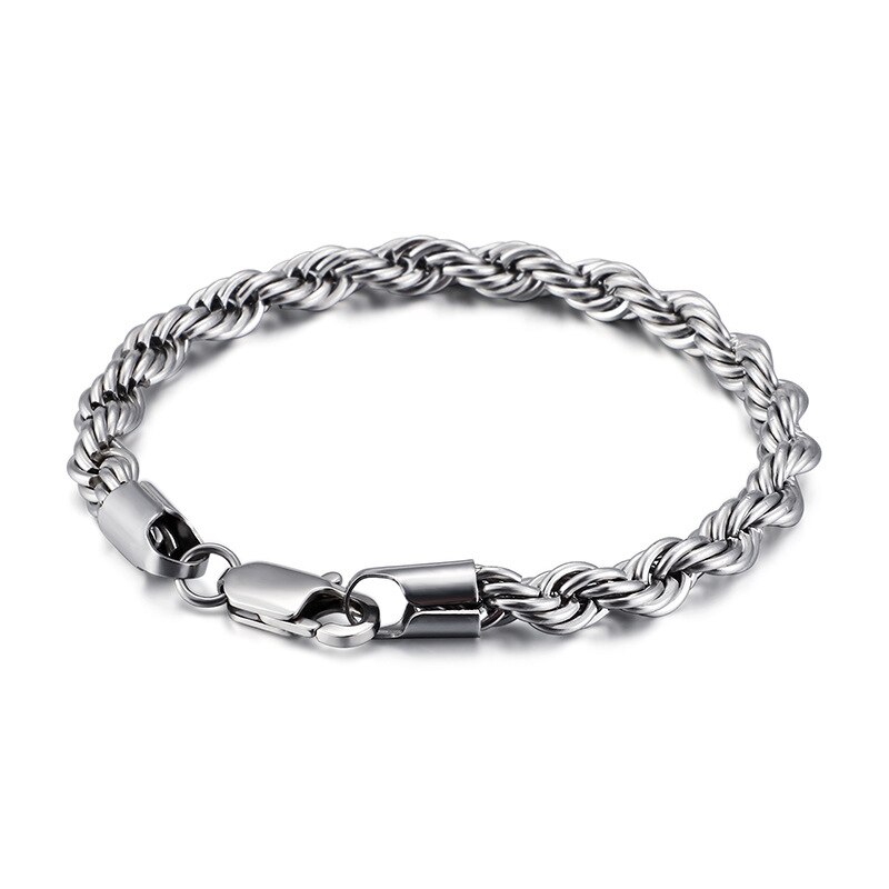 Chain Bracelets Men Women Braided Link Chain Bracelets Jewelry