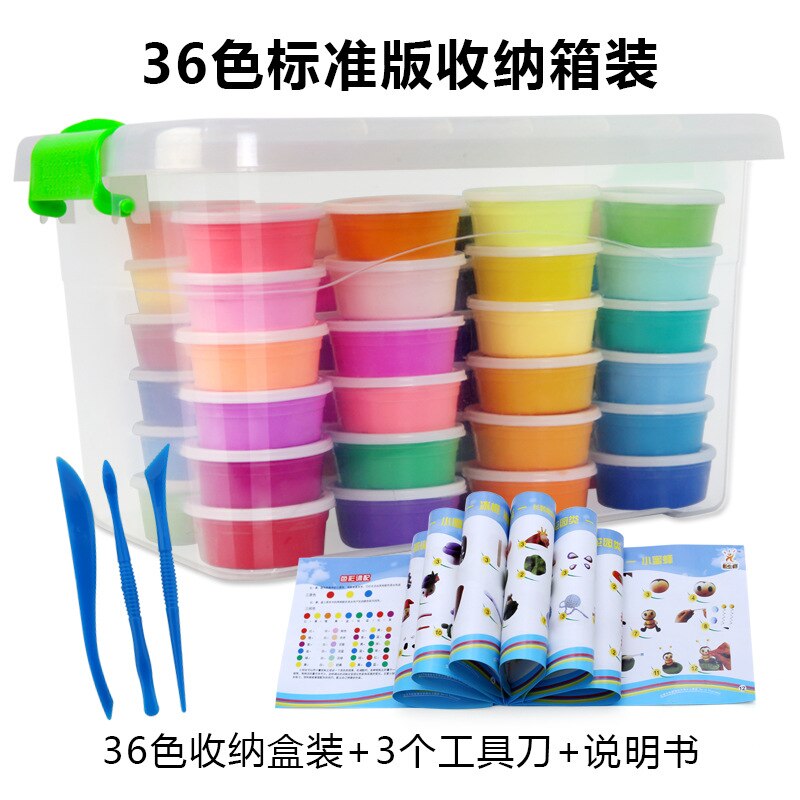 Ultra-Lichte Klei 24 Kleur Klei Tool Set 36 Kleur Plasticine Niet Giftig Kleur Klei Klei Diy Kinderen 'S Speelgoed