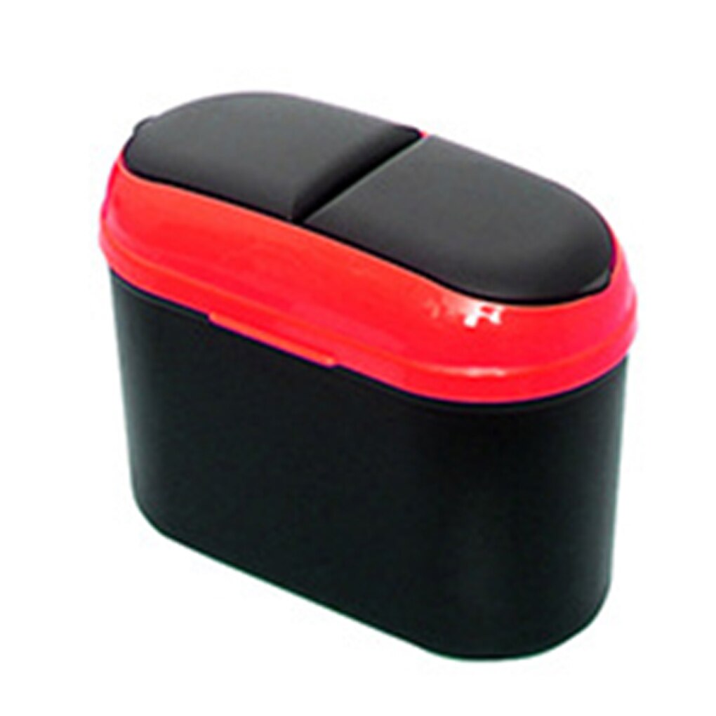 Dobbel åpenn søppelboks bildør hengende snu søppelbøtte avfallsoppbevaringsboks kjøretøy søppelbøtte: Brun