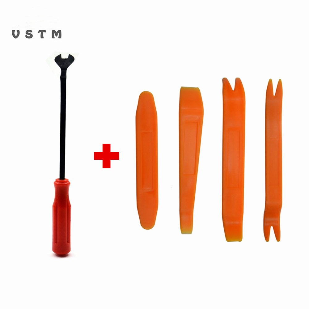 ATDIAG Car radio door clip panel pry kit trim strip dash audio removal installation plastic removal tool kit retrofit kit