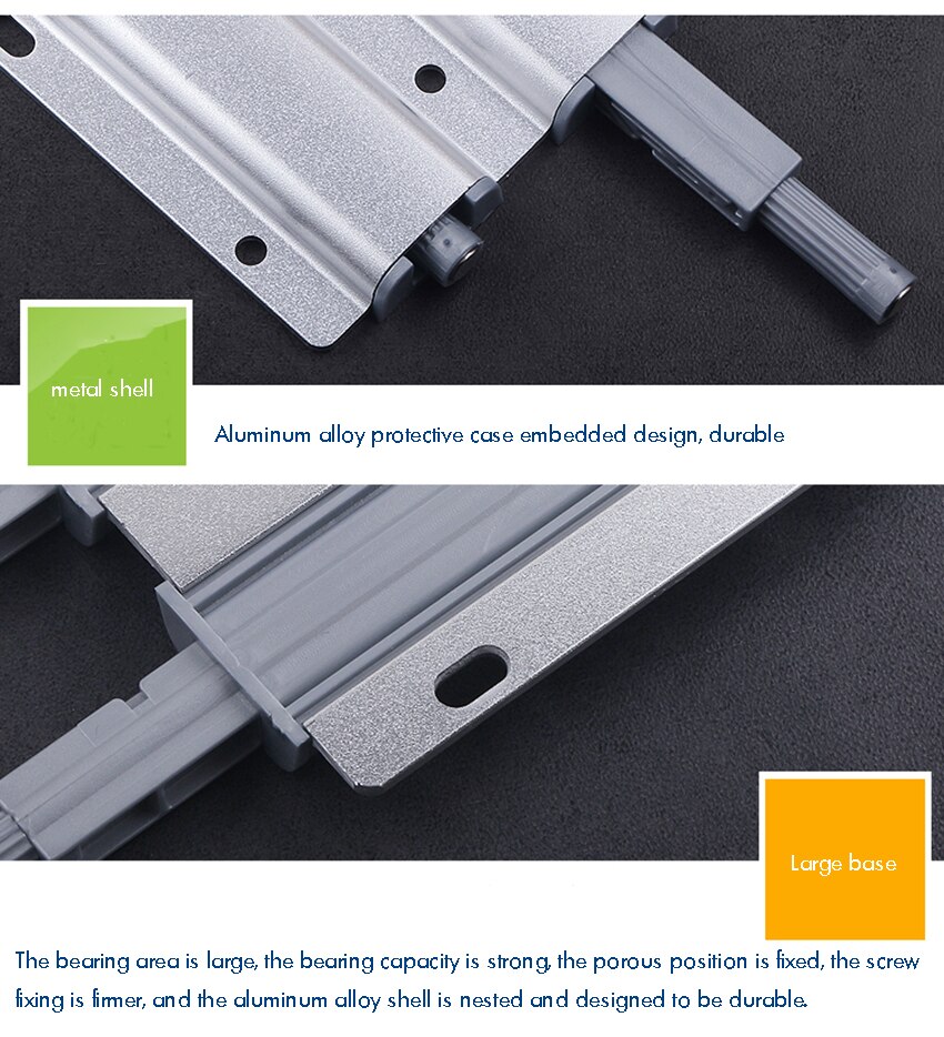 Double Magnetic Touch Catch Latch Push to Open Rebound Device Catch for Cabinet Closet Door Home Furniture 82.5x89mm, Silver