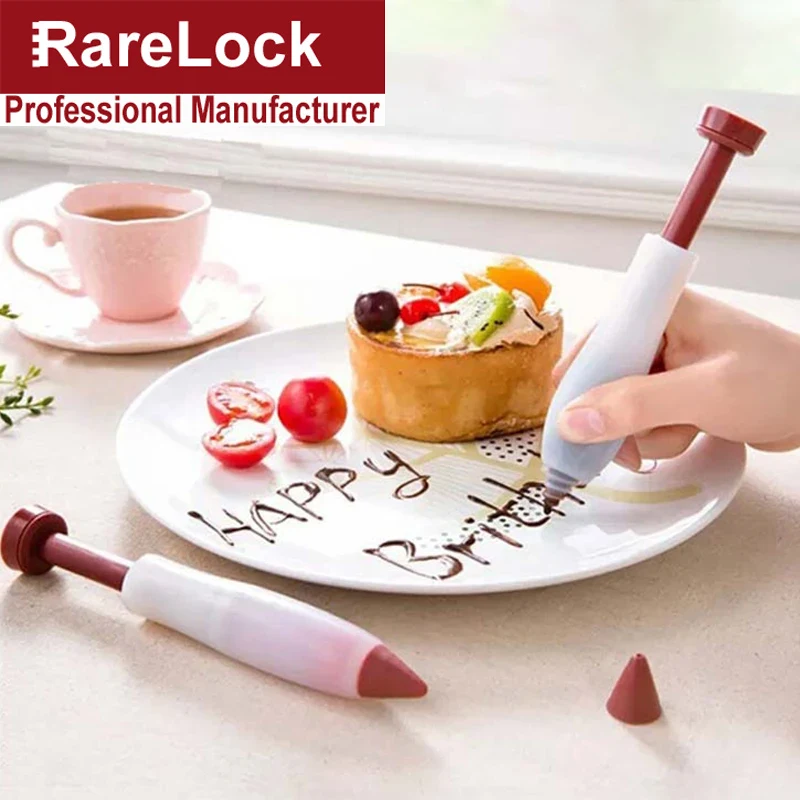 Kakverktyg dessert bakverk grädde choklad dekorationsspruta silikonfärgpenna kaka glass dekorationspennor
