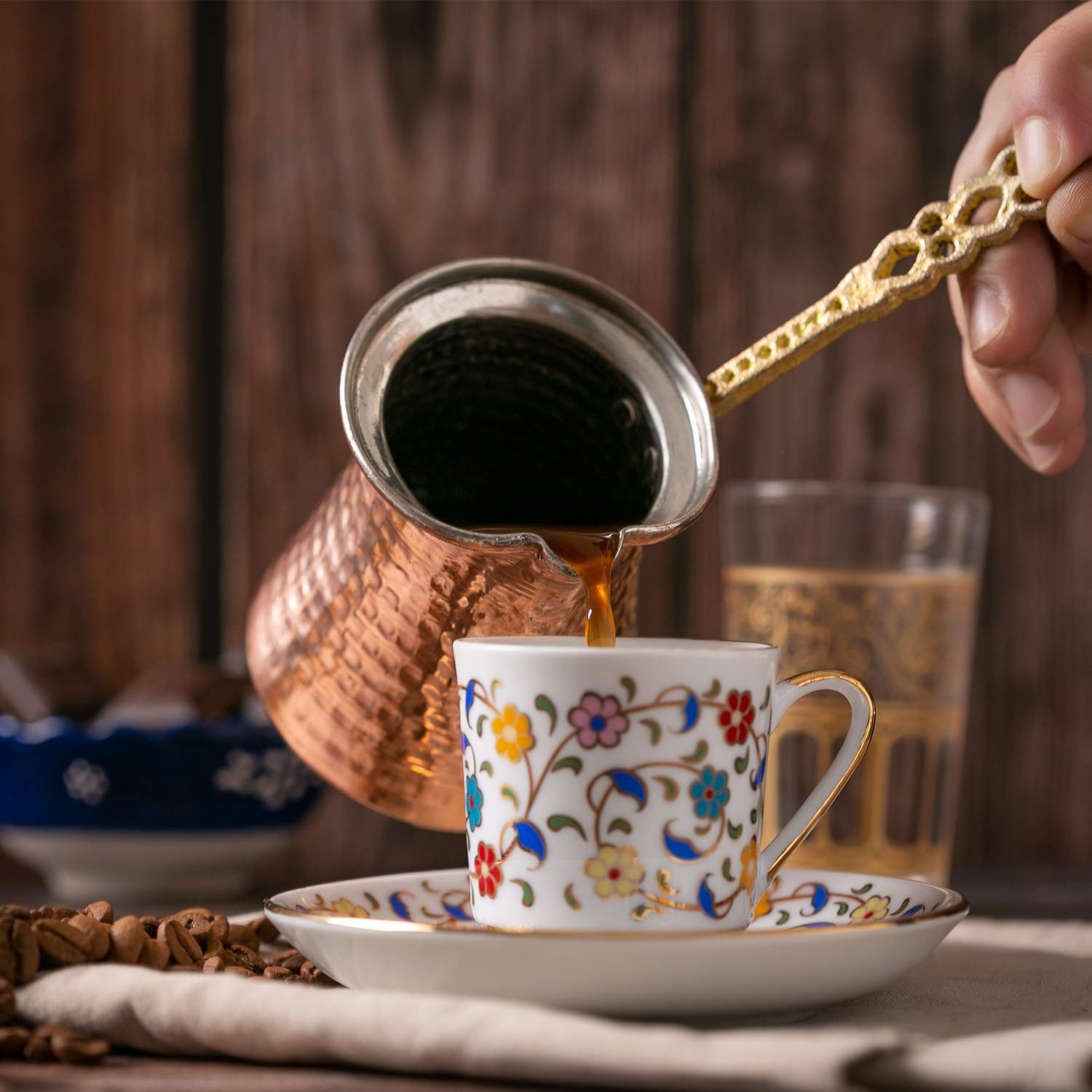 Handgemaakte Turkse Koffie Pot Poef Arabisch Thee Koffie Espresso Potten 100 Koper Turkse Koffiezetapparaat Koffie Pot Gemaakt In Turkije